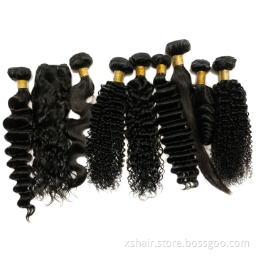 Ready to Ship 10A Brazilian Virgin Water Wave Unprocessed Human Hair Bundles Hair Weave Bundles For Black Women